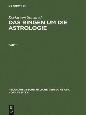 cover image of Das Ringen um die Astrologie